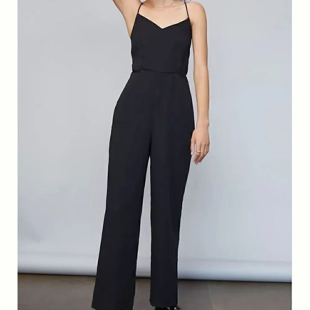 NWT Anthropologie Maeve Magdalena Black Jumpsuit 2
